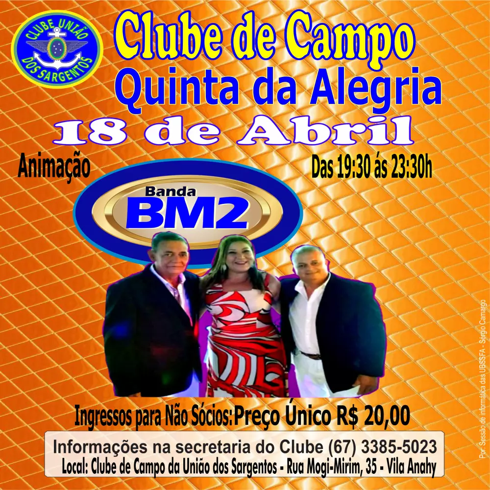 Quinta da Alegria no Clube de Campo 18/04/2024